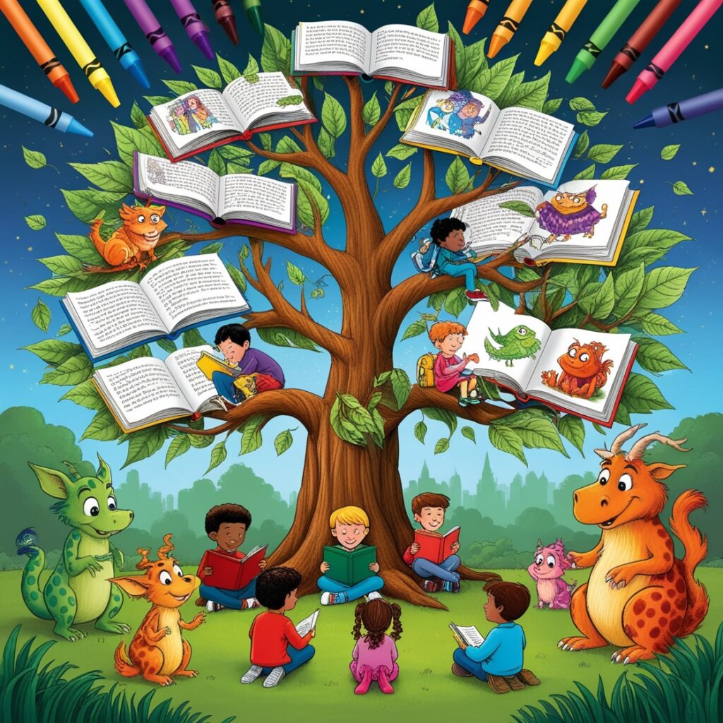 Default_Un_arbre_magique_dont_les_branches_sont_des_crayons_de_3 young adult